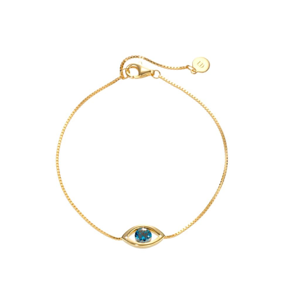 Гривна Guardian с мотив Око – 24K златно покритие | CHARRME