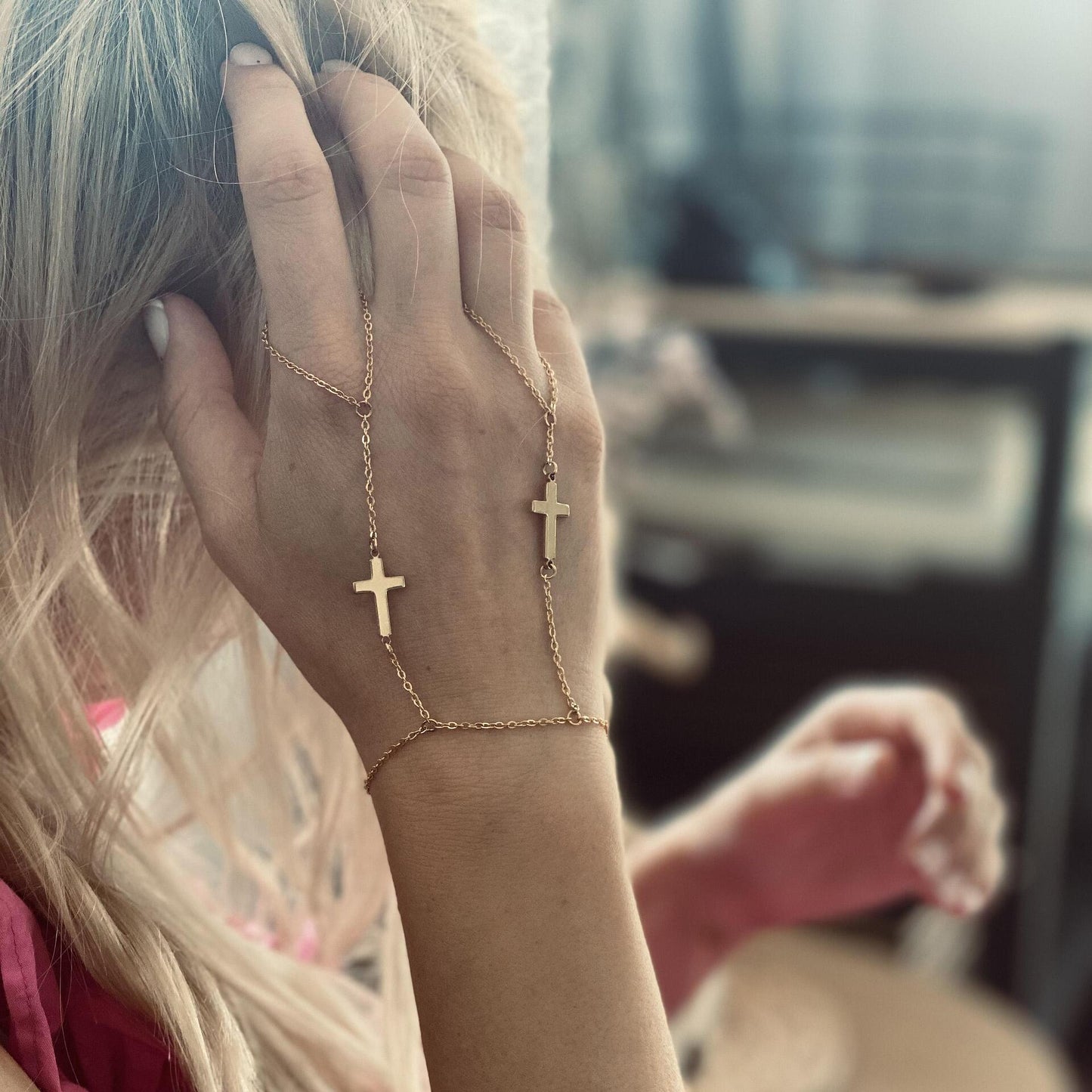 ГРИВНА ЗА ДЛАН FLICKA DOUBLE CROSS