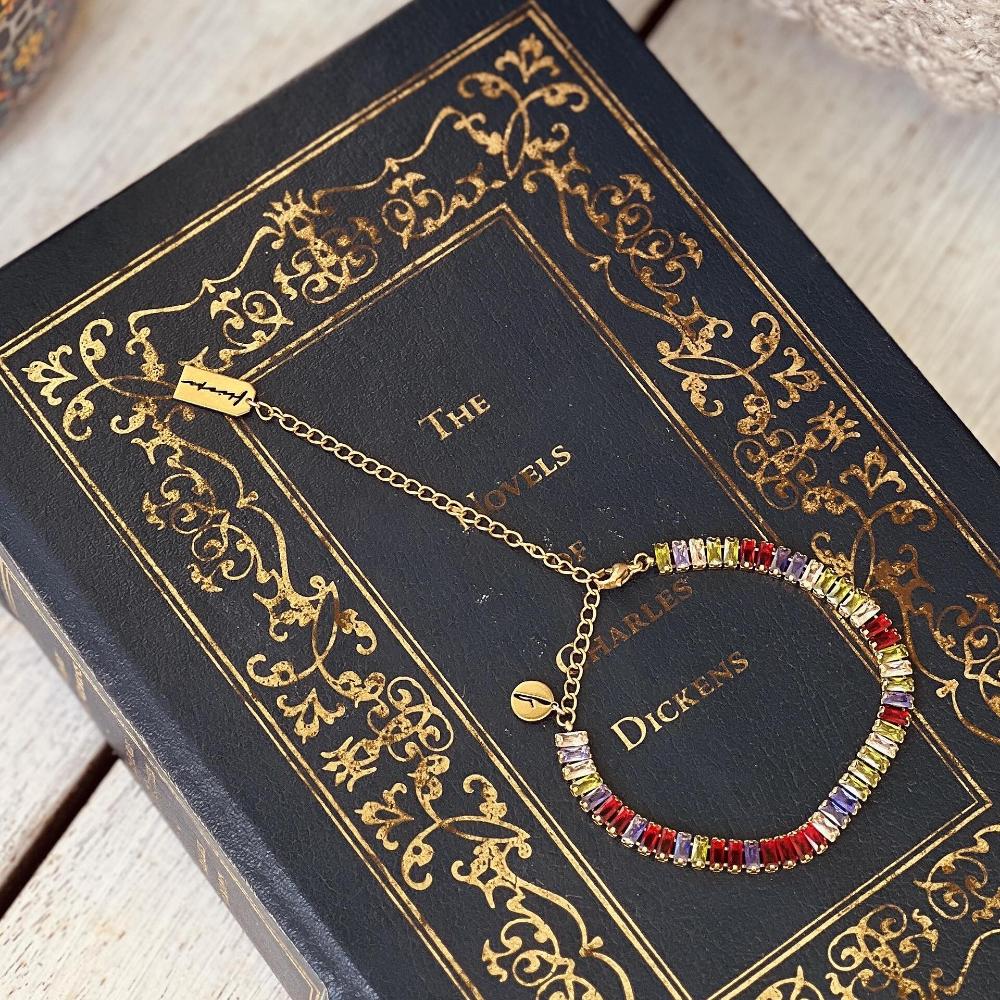 ГРИВНА ЗА ГЛЕЗЕН FLICKA CRYSTAL FAIRY TILES