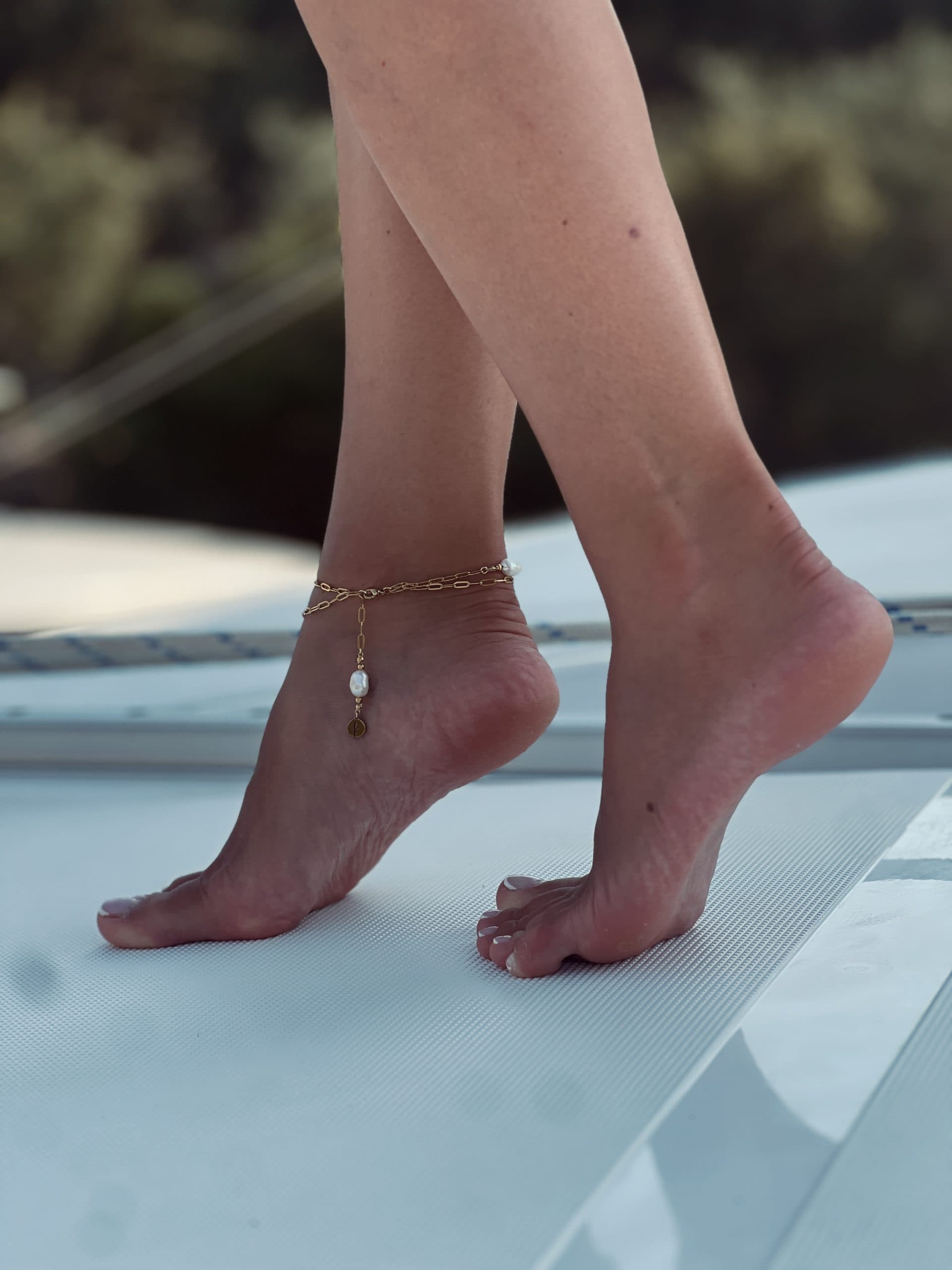 ГРИВНА ЗА ГЛЕЗЕН FLICKA RYTHM OF PEARLS