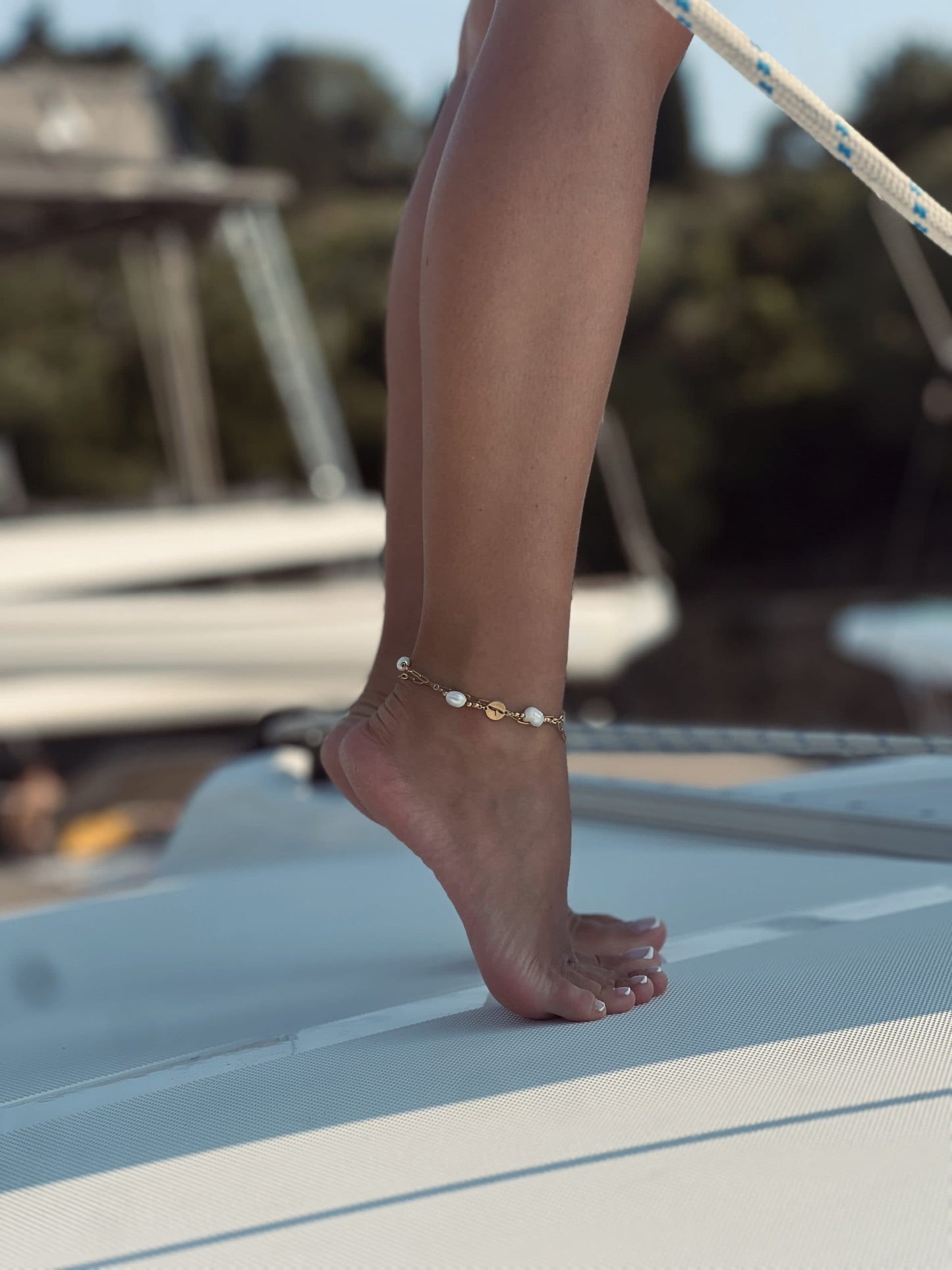 ГРИВНА ЗА ГЛЕЗЕН FLICKA RYTHM OF PEARLS