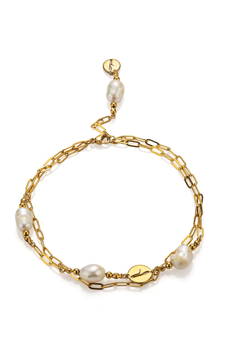 ГРИВНА ЗА ГЛЕЗЕН FLICKA RYTHM OF PEARLS