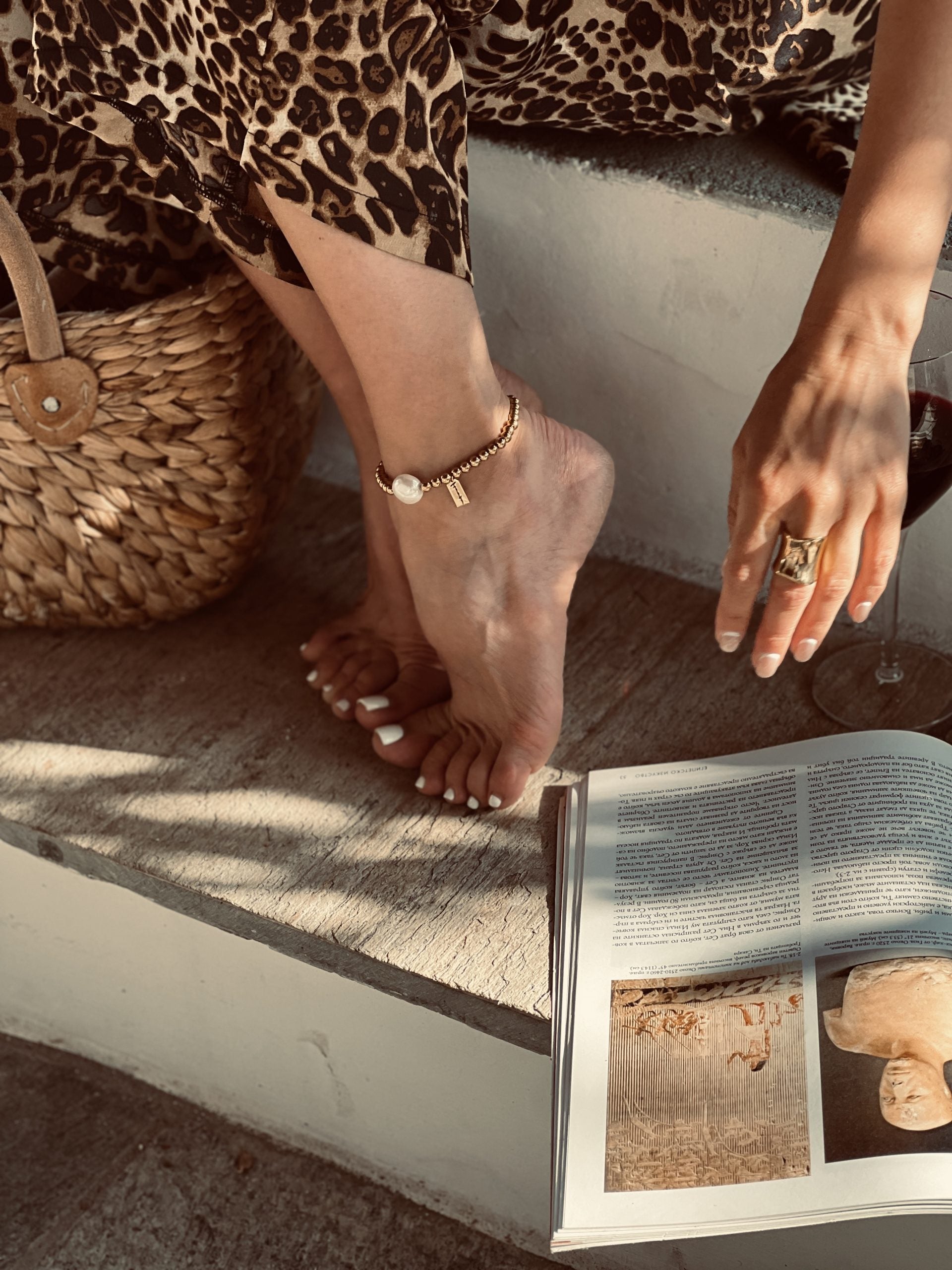 ГРИВНА ЗА ГЛЕЗЕН UNA PERLA GRANDE new 1