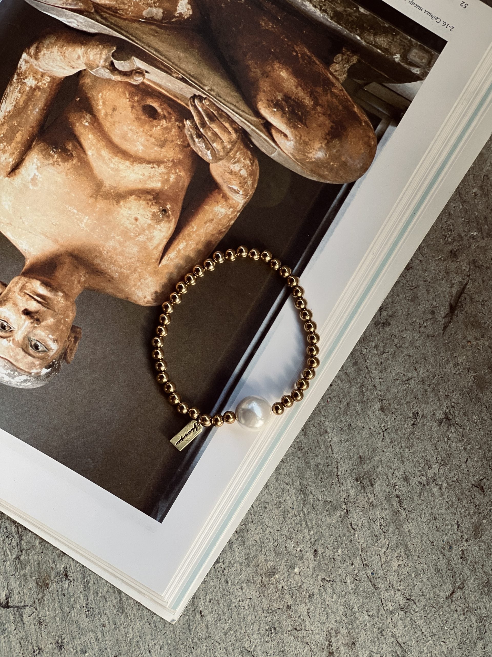 ГРИВНА ЗА ГЛЕЗЕН UNA PERLA GRANDE new 1