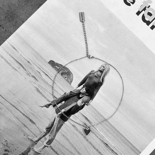 КОЛИЕ FLICKA HEART "MALACHITE"