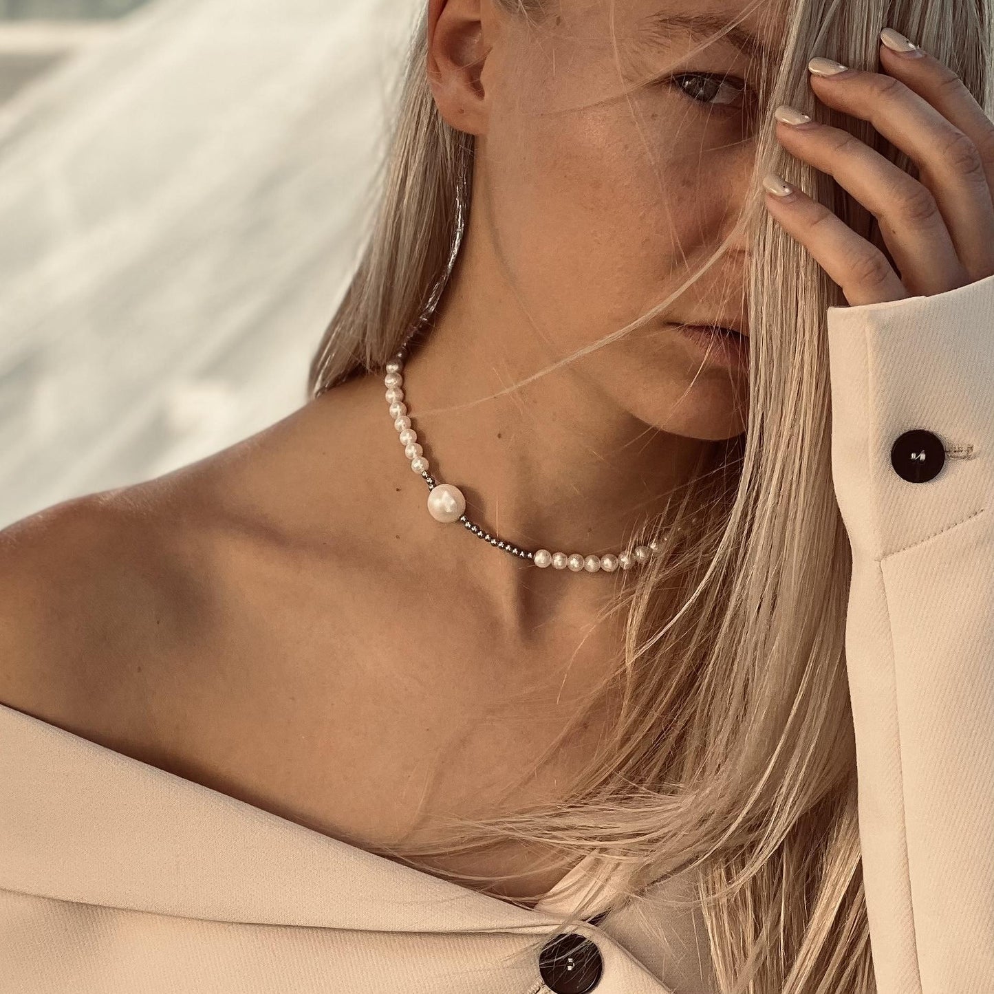 КОЛИЕ FLICKA PEARL BEADS