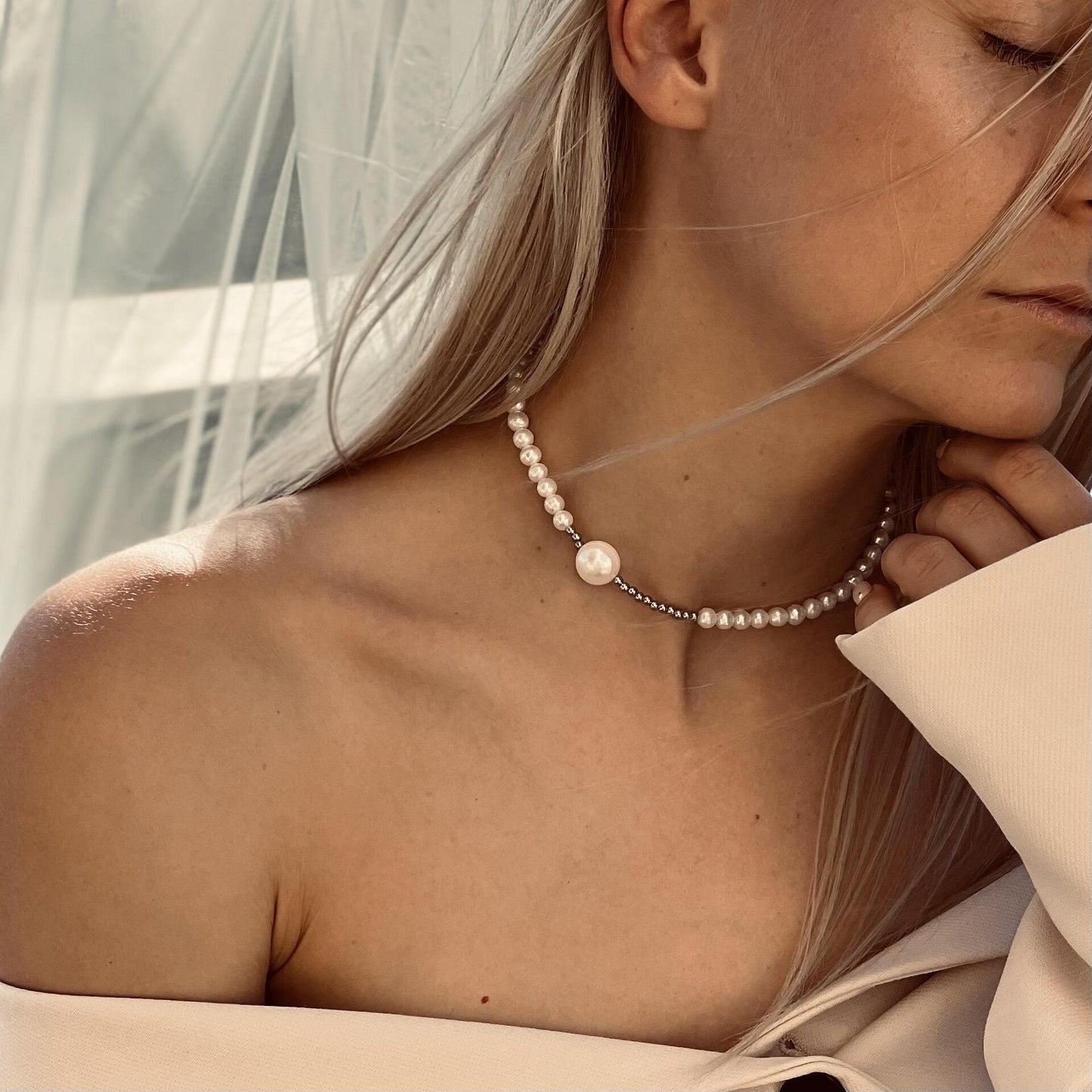 КОЛИЕ FLICKA PEARL BEADS