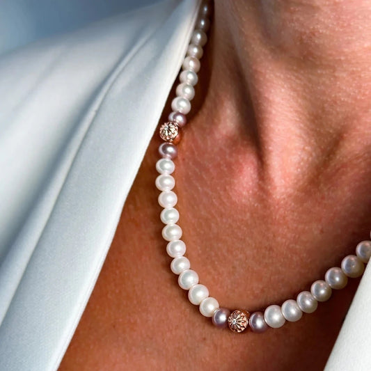 КОЛИЕ MAHIGAN С ИСТИНСКИ СЛАДКОВОДНИ ПЕРЛИ