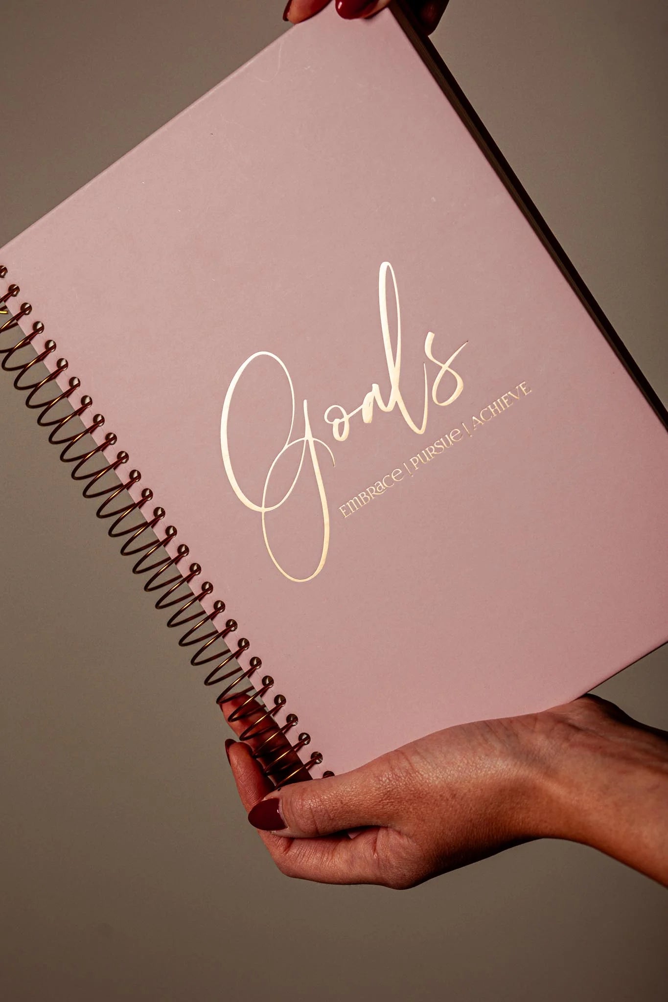 Розов тефтер със спирала REMINDART Pink Notebook Goals