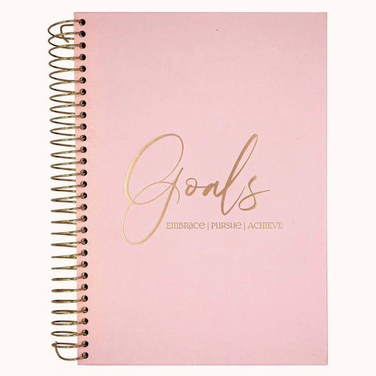 Розов тефтер със спирала REMINDART Pink Notebook Goals