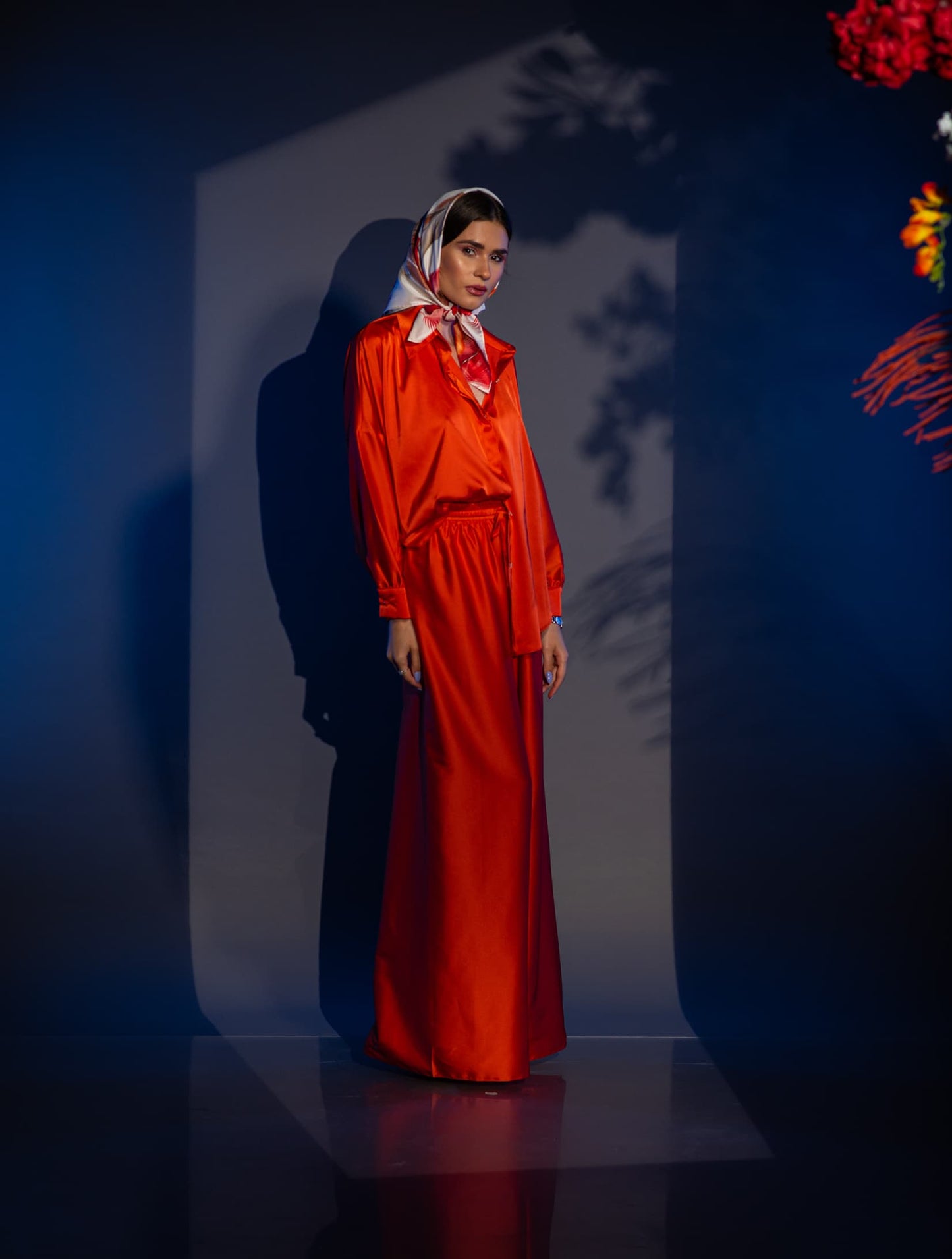 Сатенен сет DALISTA ORANGE от VERNISSAGE