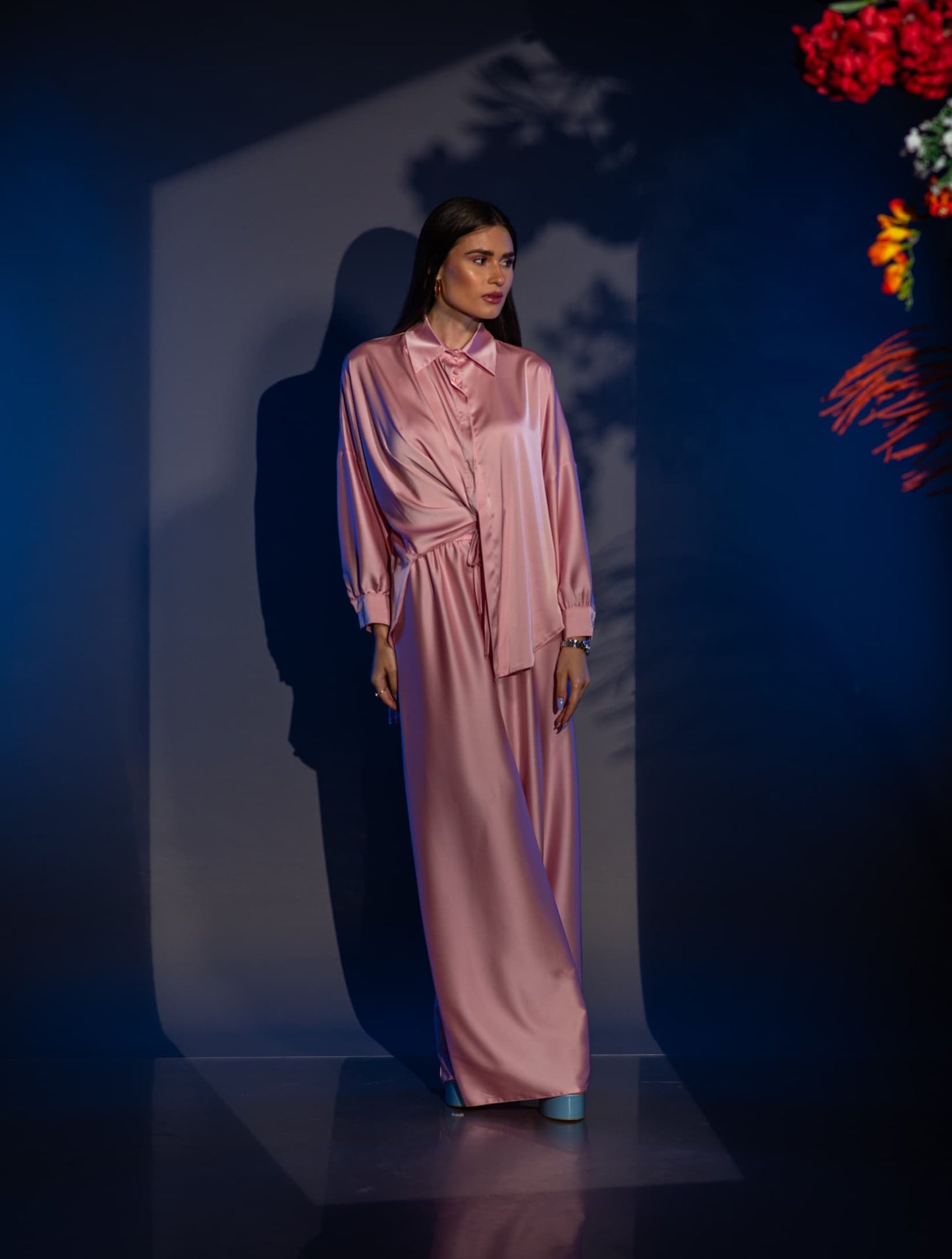 Сатенен Сет SOFIA PINK - Бебешко Розово VERNISSAGE