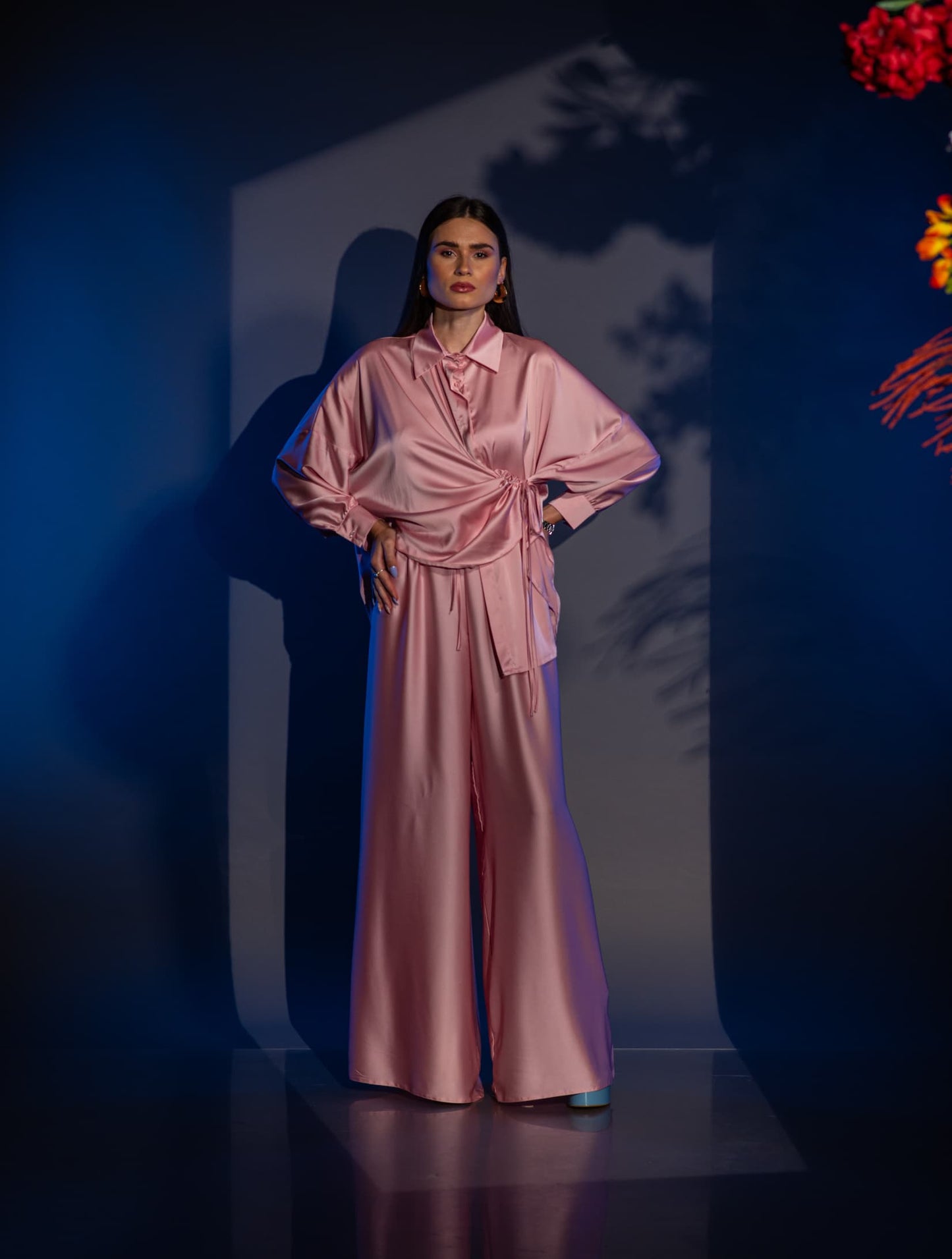 Сатенен Сет SOFIA PINK - Бебешко Розово VERNISSAGE