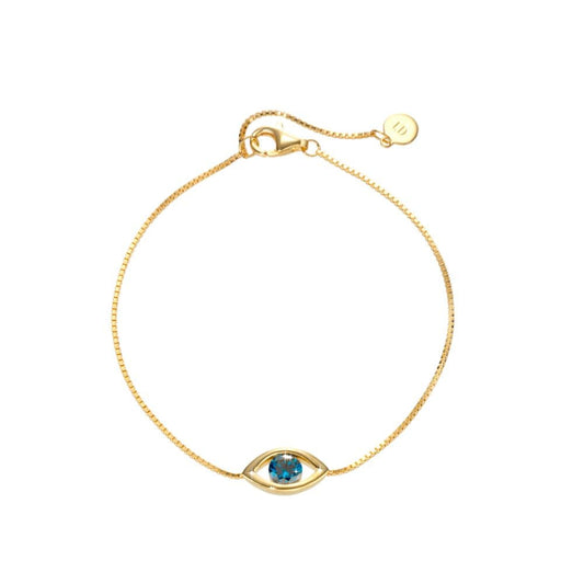 Гривна Guardian с мотив Око – 24K златно покритие | CHARRME