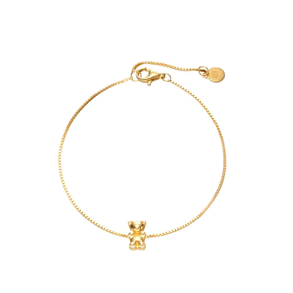 Гривна Hug Me с мотив Мече – 24K златно покритие | CHARRME