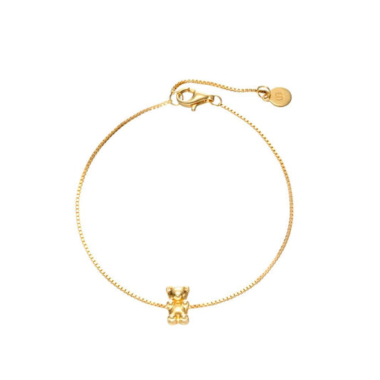 Гривна Hug Me с мотив Мече – 24K златно покритие | CHARRME