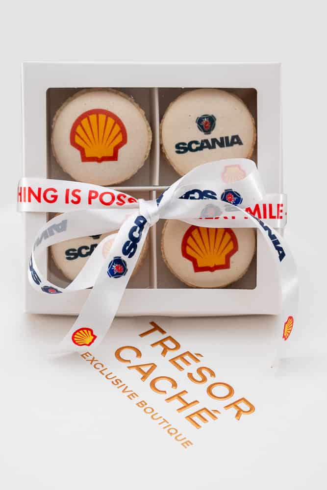 Персонализирани Луксозни Макарони с Лого | Trésor Caché