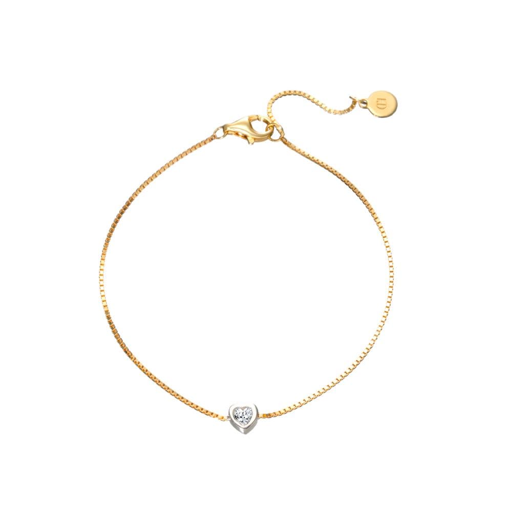 Гривна Love Spell със сърце – 24K златно покритие | CHARRME