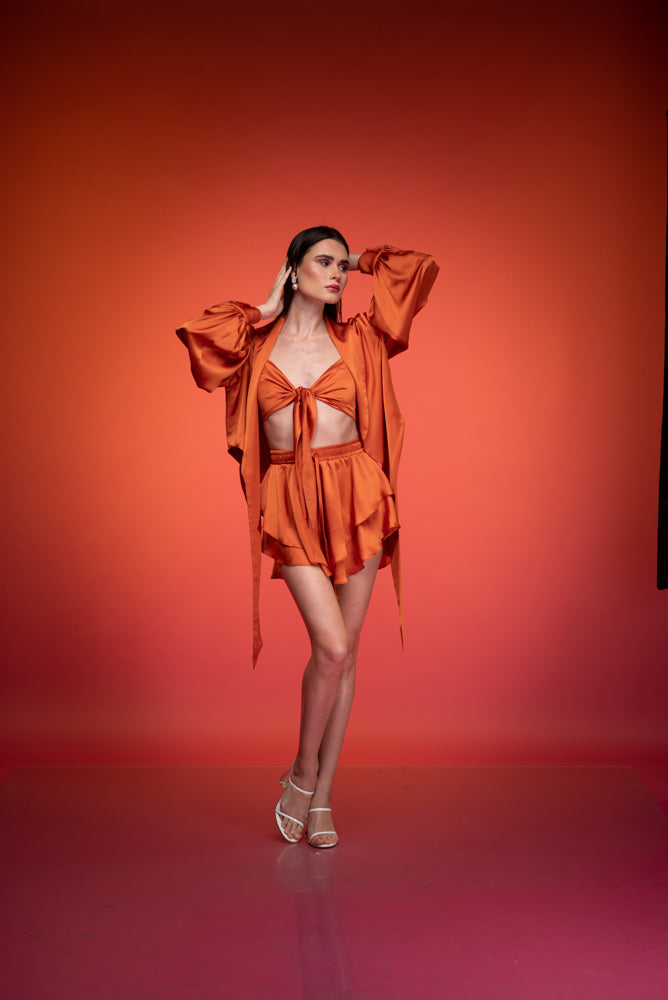 Сет TELIA ORANGE - Елегантен оранжев комплект | Vernissage