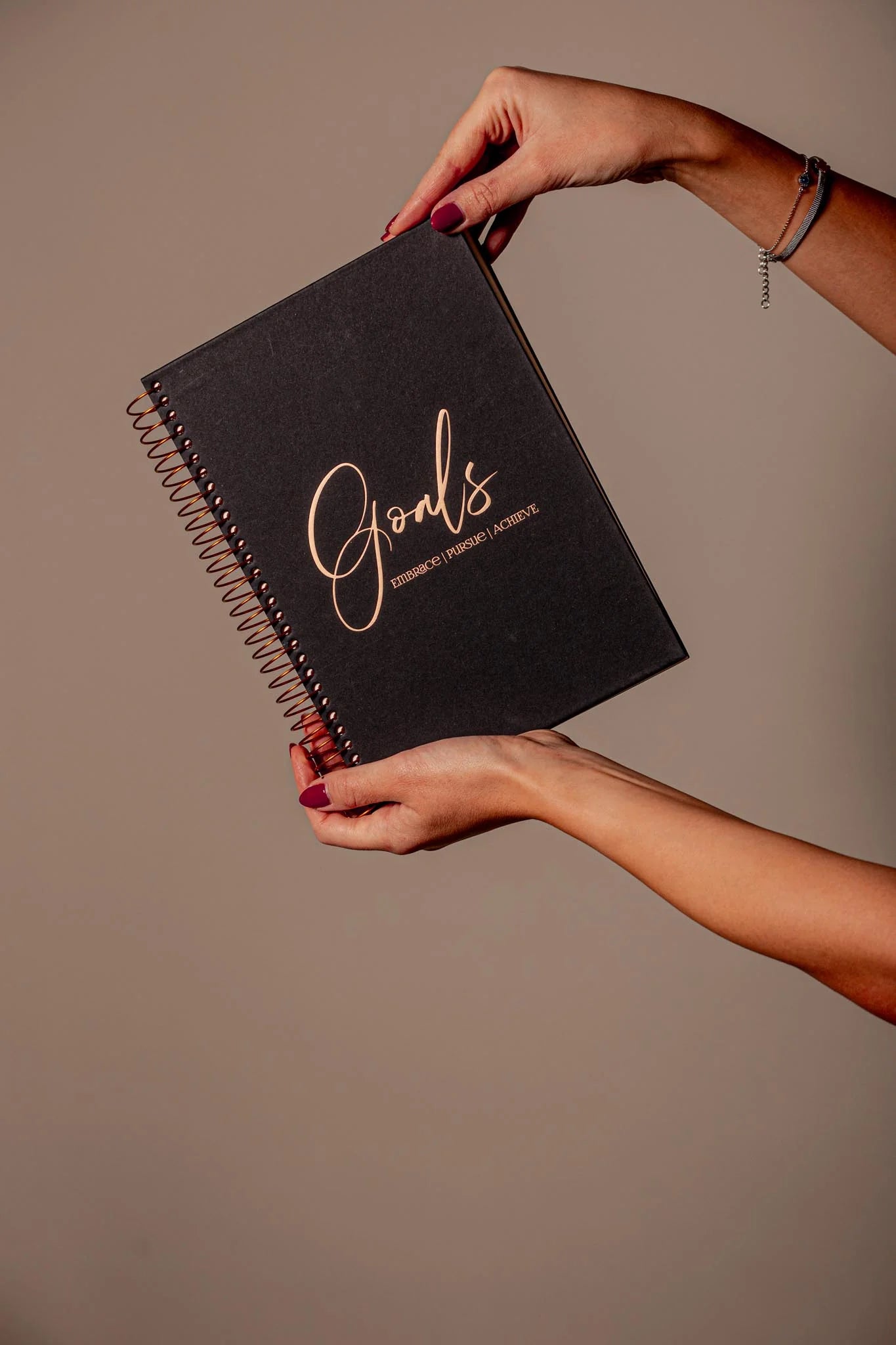 Черен тефтер със спирала REMINDART Black Notebook Goals