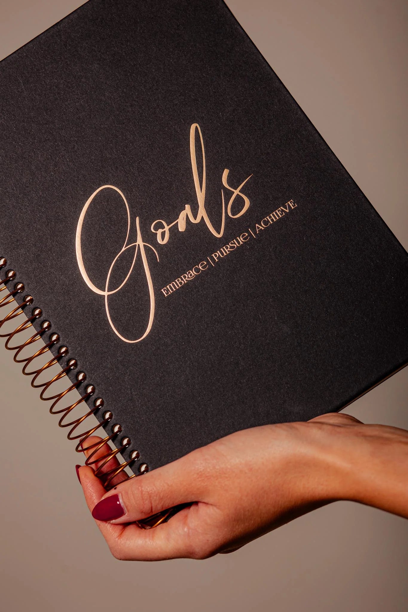 Черен тефтер със спирала REMINDART Black Notebook Goals