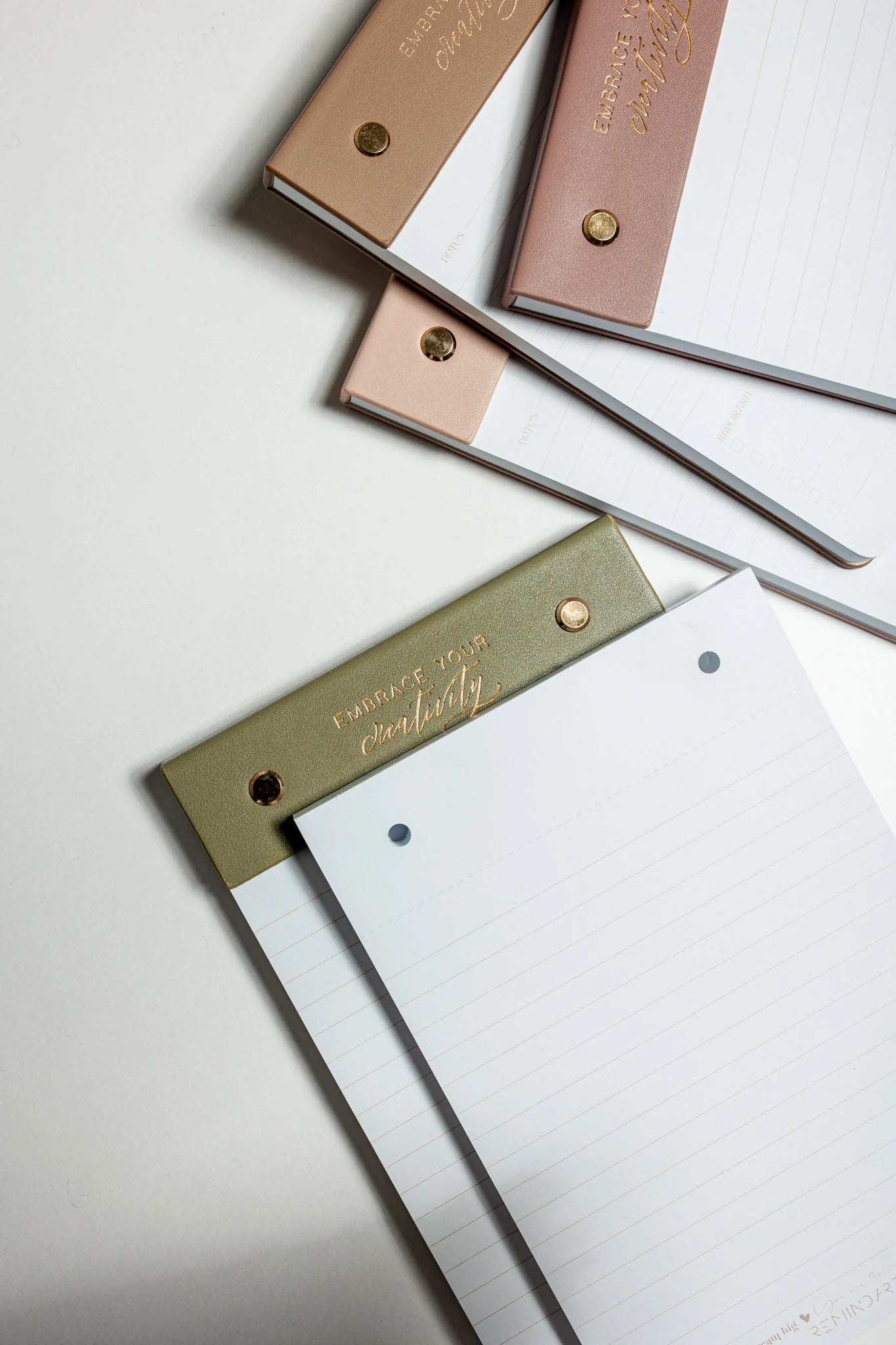 Кожен бележник REMINDART Notepad Leather DUSTY ROSE