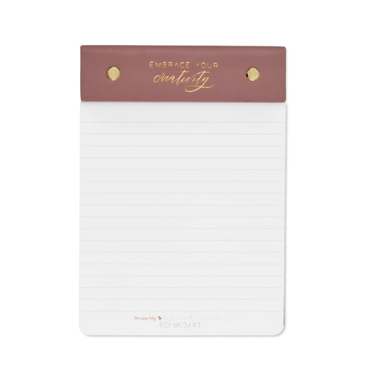 Кожен бележник REMINDART Notepad Leather DUSTY ROSE
