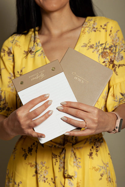 Кожен бележник REMINDART Notepad Leather MOCCA BEIGE