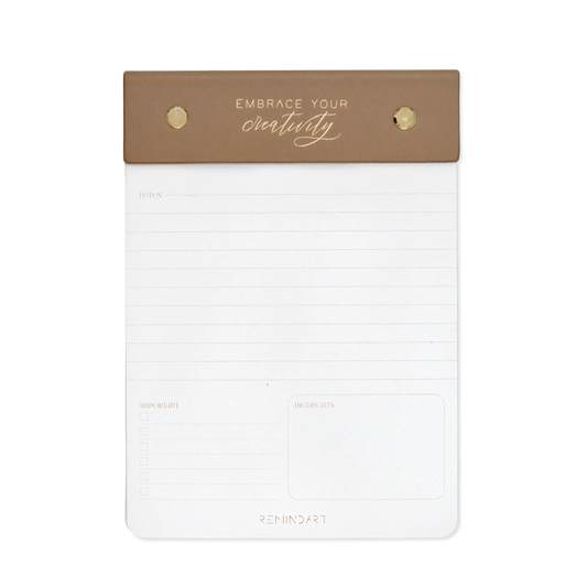 Кожен бележник REMINDART Notepad Leather MOCCA BEIGE