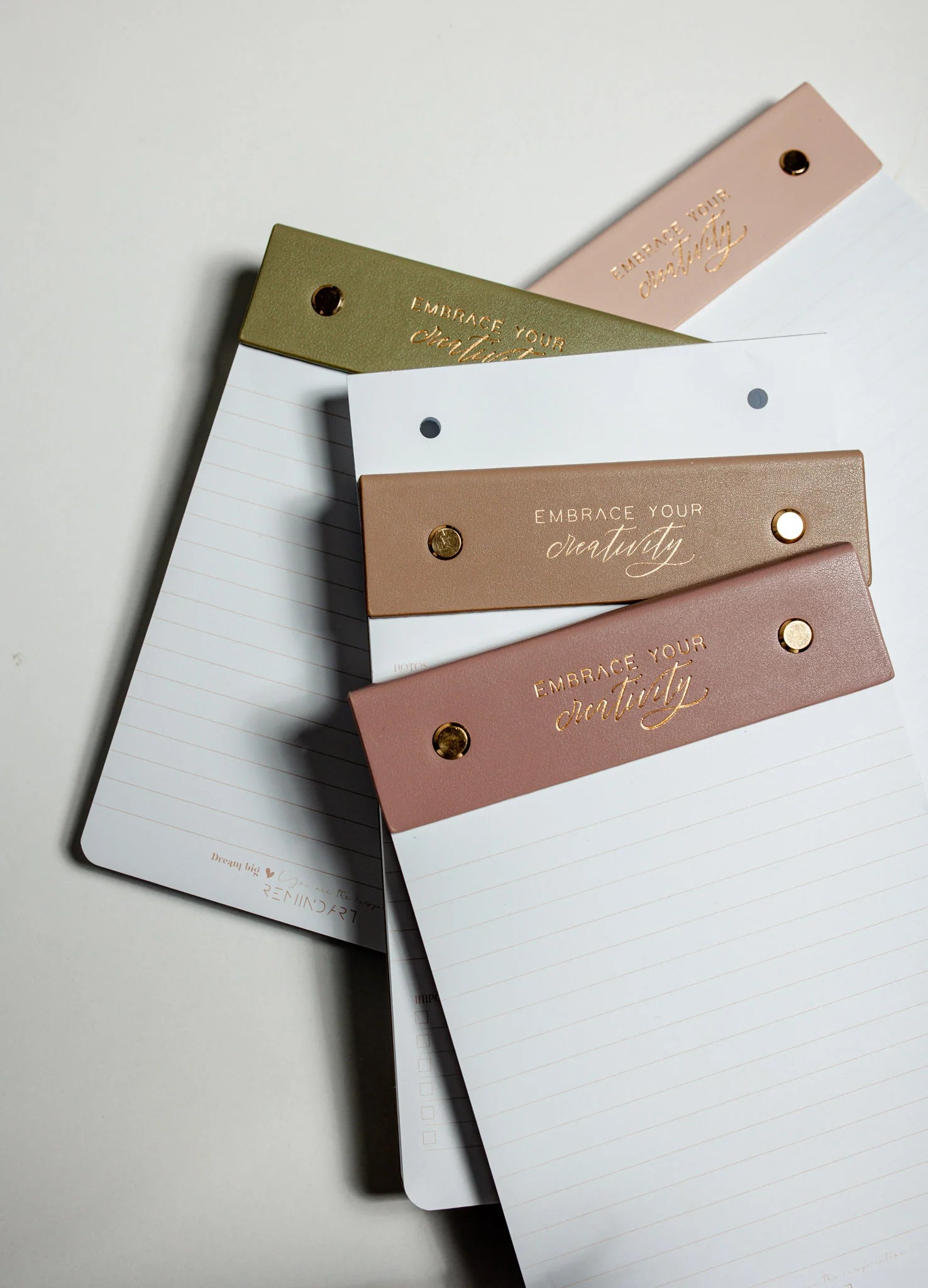 Кожен бележник REMINDART Notepad Leather NUDE PINK
