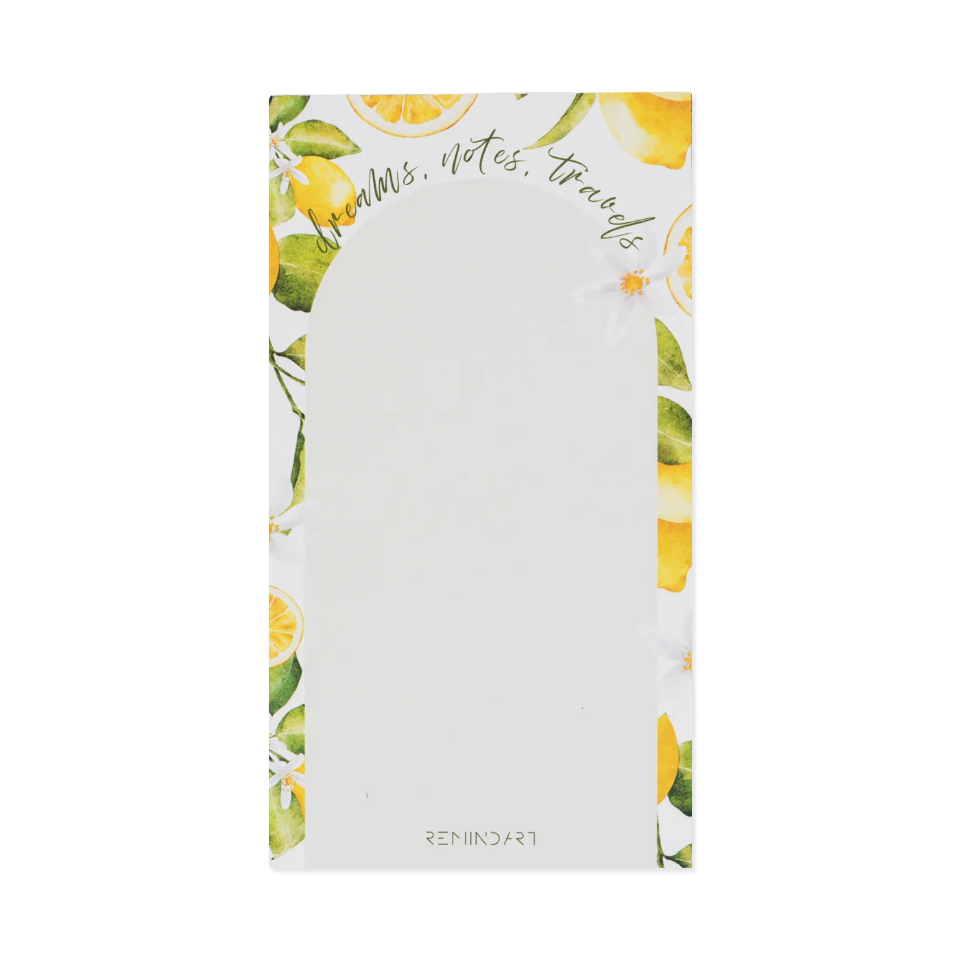 Магнитен бележник REMINDART Notepad Magnet Dreams, Notes, Travels White