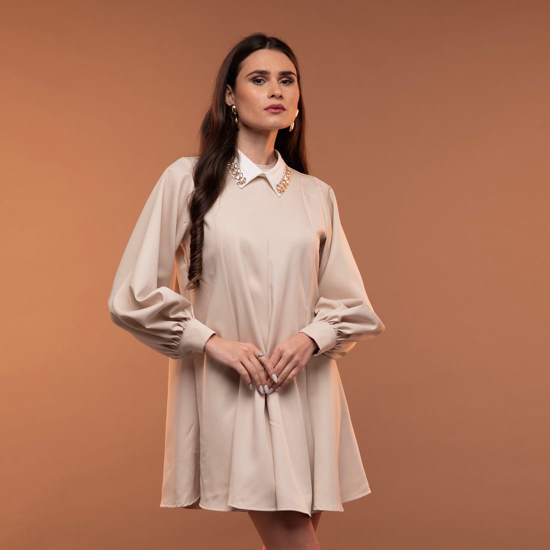 Рокля KALIA BEIGE