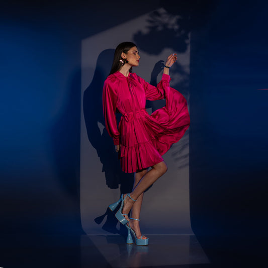 Рокля ANAISA FUCSIA
