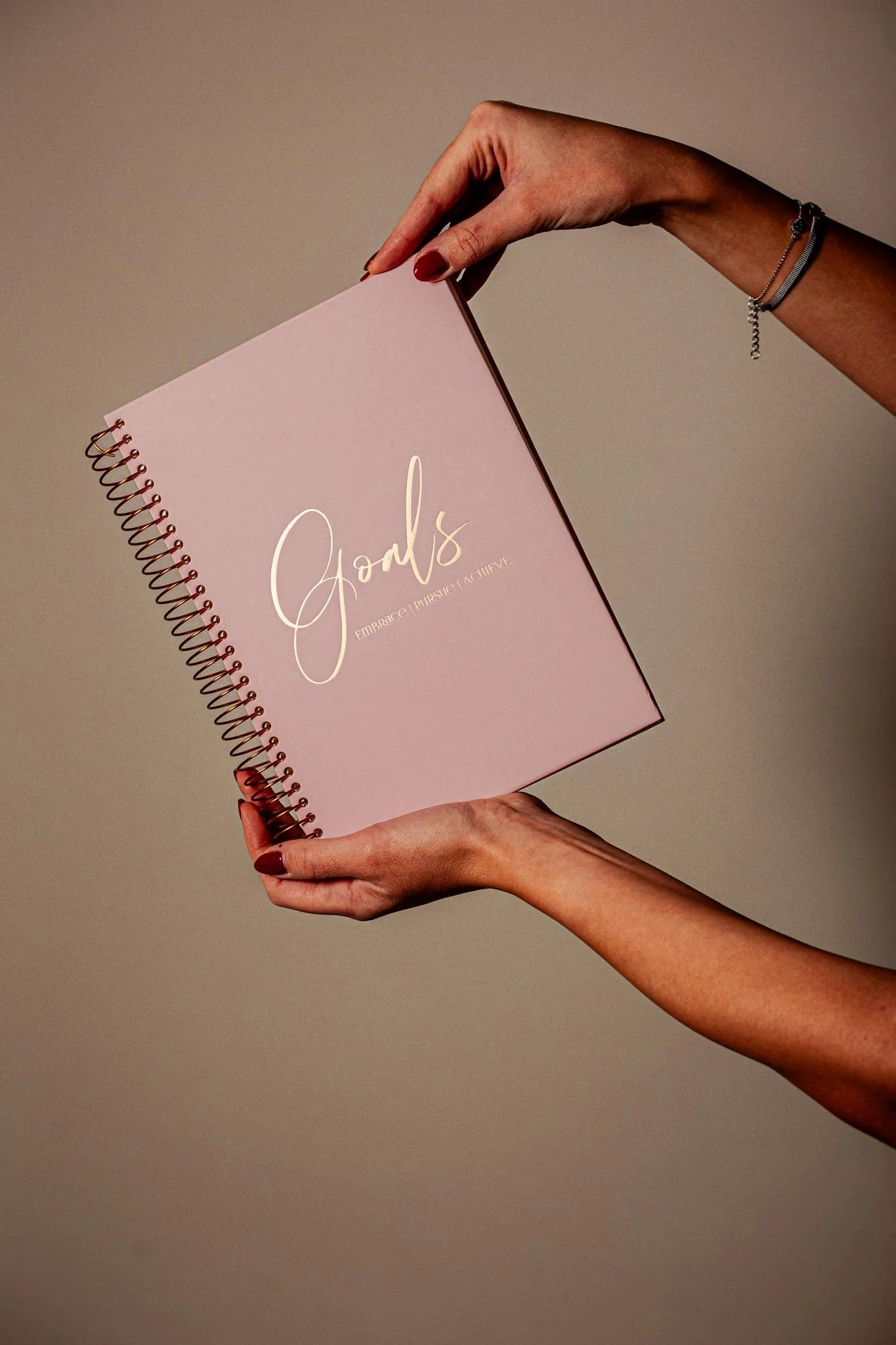 Розов тефтер със спирала REMINDART Pink Notebook Goals