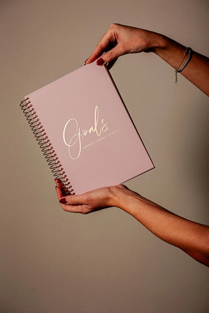 Розов тефтер със спирала REMINDART Pink Notebook Goals