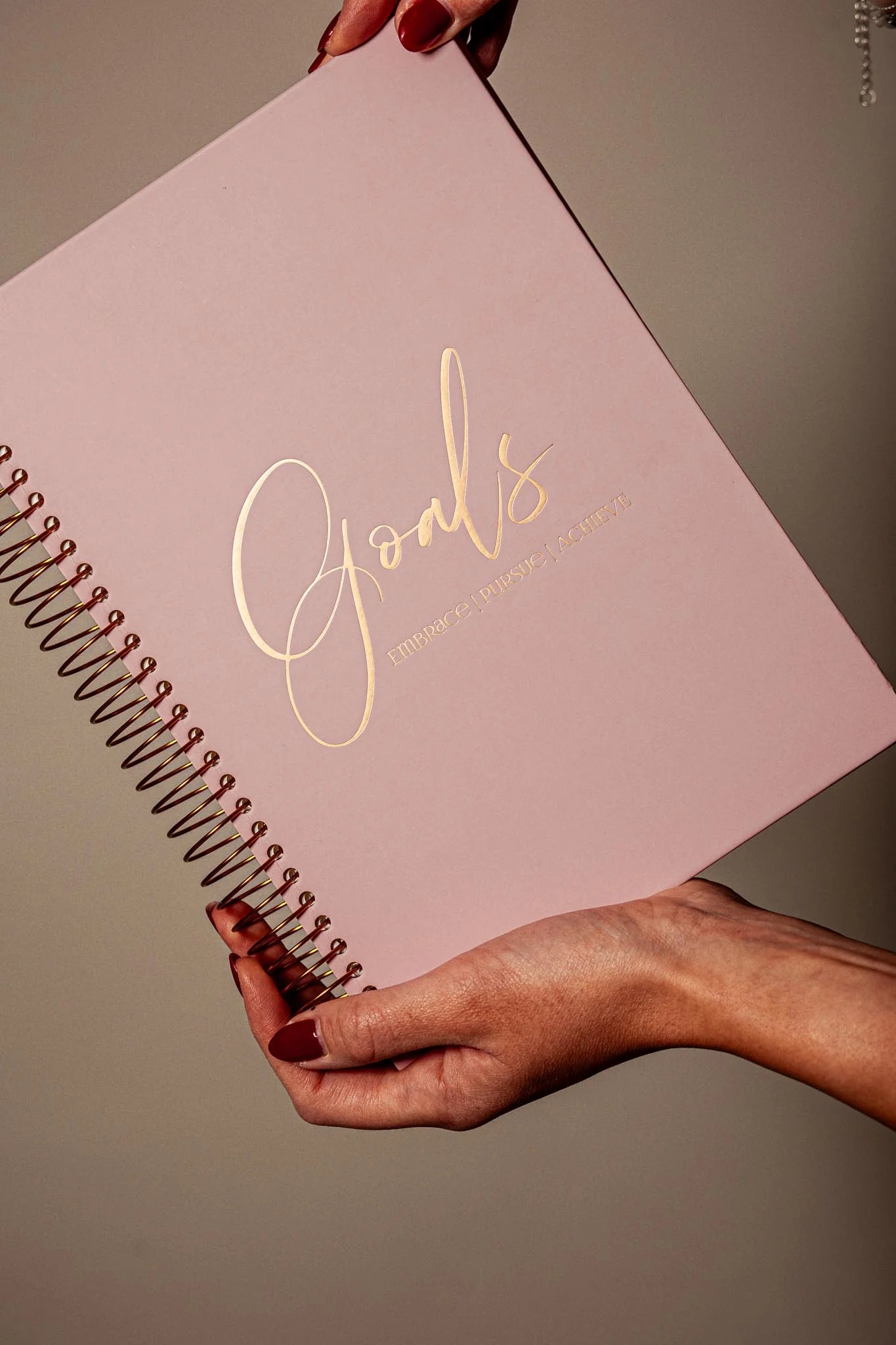 Розов тефтер със спирала REMINDART Pink Notebook Goals
