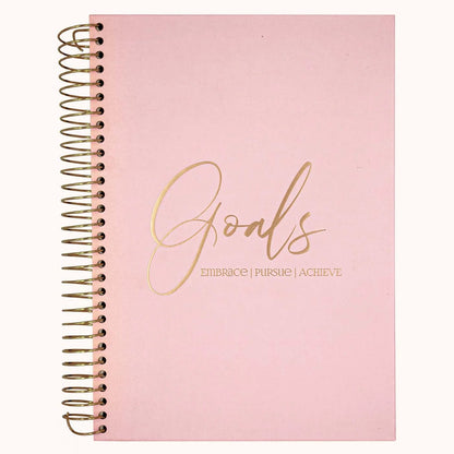 Розов тефтер със спирала REMINDART Pink Notebook Goals