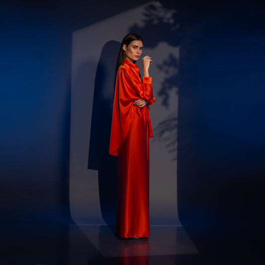 Сатенен сет DALISTA ORANGE от VERNISSAGE