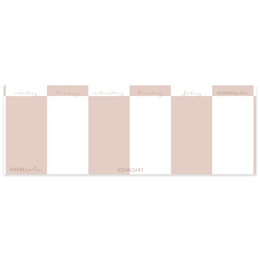Седмичен планер REMINDART Notepad Weekly Pink