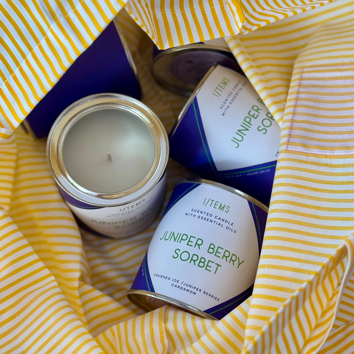 JUNIPER BERRY SORBET - Ароматна свещ със соев восък | I/TEMS